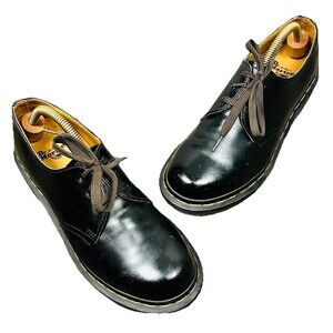 Dr. Martens Women’s Oxford Shoes Black Leather Lace-Up Docs Size 8 90’s Retro